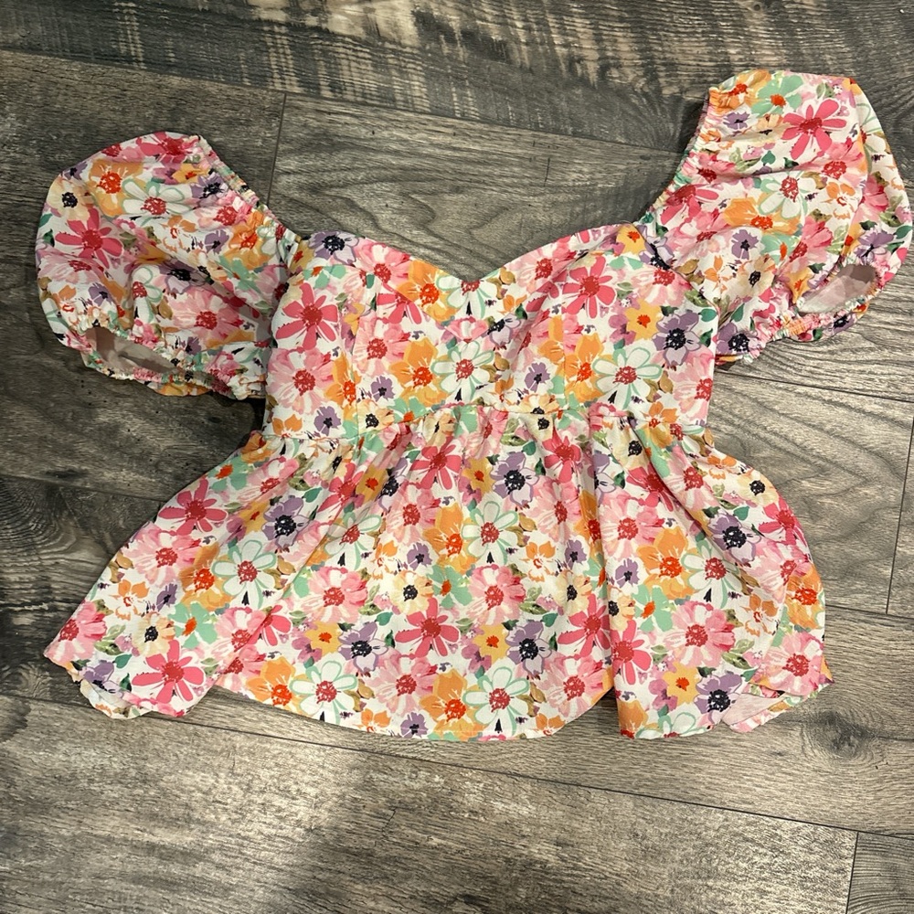 SHEIN Pastel Floral Blouse